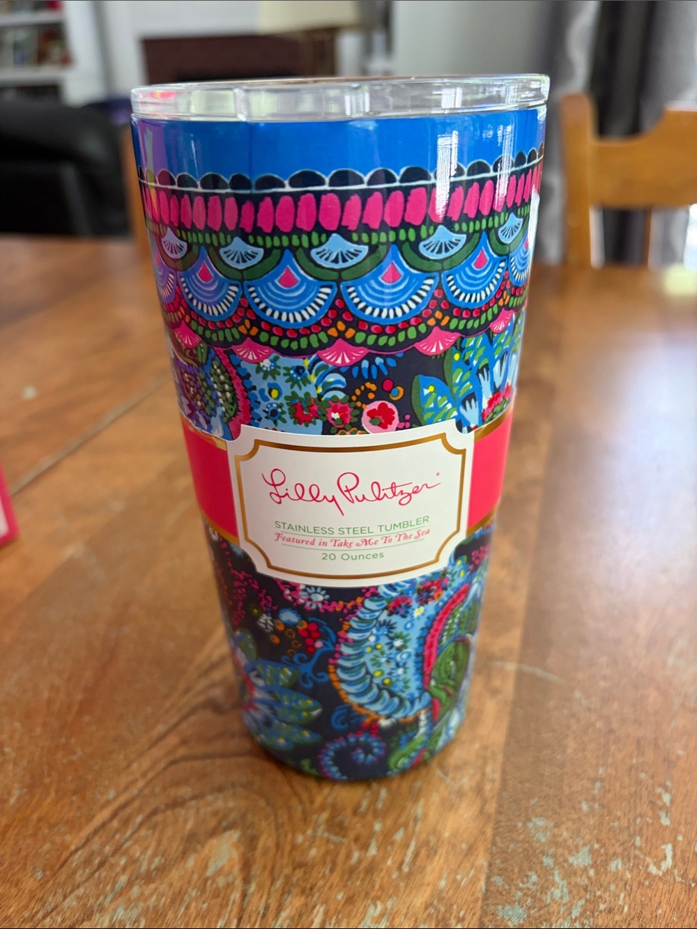 Lilly Pulitzer Stainless Steel Tumbler 20oz.  NWT take me to the sea